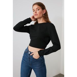 Trendyol Knitted Sweatshirt with Black Binding Detail vyobraziť
