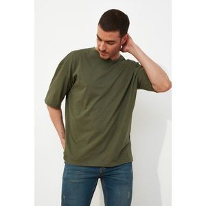 Trendyol Khaki Men's Wide Cut T-Shirt vyobraziť