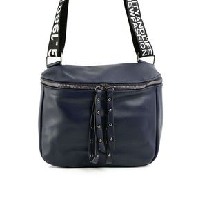 Dark blue eco leather handbag vyobraziť