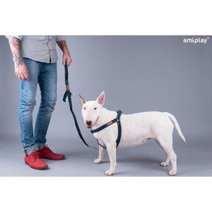 Amiplay Denim Adjustable Harness Navy Blue vyobraziť