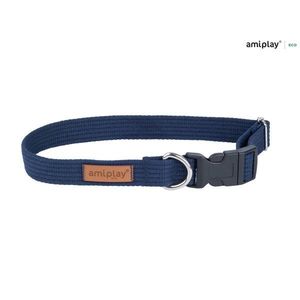 Amiplay Cotton Adjustable Collar Navy Blue vyobraziť