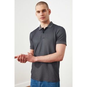 Trendyol Anthracite Men's Regular Fit Short Sleeve Polo Neck T-shirt vyobraziť
