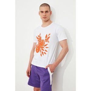 Trendyol White Men's T-Shirt vyobraziť