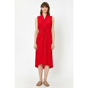 Koton Women's Red Pocket Detail Dress 9YA88787PW vyobraziť