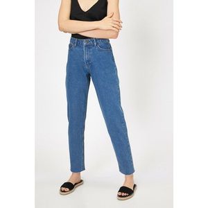 Koton Women's Blue Slim Fit High Waist Short Leg Jeans vyobraziť