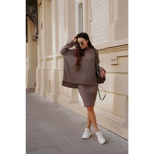 Lemoniade Woman's Set (Sweater+Skirt) LS308 Cappuccino vyobraziť