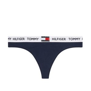 TOMMY HILFIGER - Tommy cotton tmavomodré tangá z organickej bavlny-L vyobraziť
