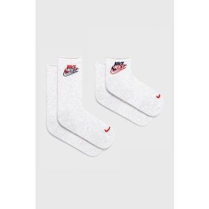 Ponožky Nike Sportswear biela farba vyobraziť