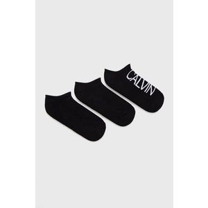 Ponožky Calvin Klein čierna farba vyobraziť