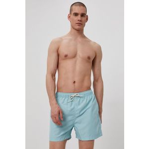 Plavkové šortky Selected Homme tyrkysová farba vyobraziť