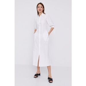 Šaty Liu Jo biela farba, maxi, áčkový strih vyobraziť