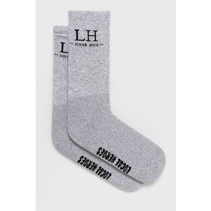 Ponožky Local Heroes dámske, šedá farba vyobraziť