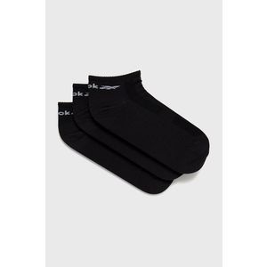 Ponožky Reebok FQ5348 pánske, čierna farba vyobraziť