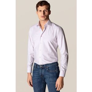 Bavlnená košeľa Eton pánska, slim, s talianskym golierom vyobraziť