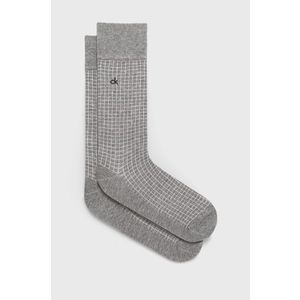 Ponožky Calvin Klein pánske, šedá farba vyobraziť