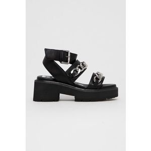 Sandále Buffalo dámske, čierna farba, na platforme vyobraziť