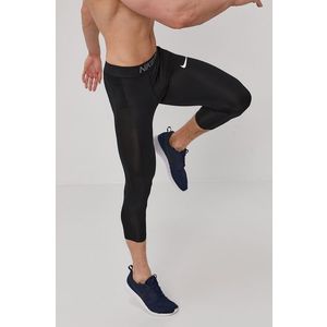 Legíny Nike pánske, čierna farba, s potlačou vyobraziť