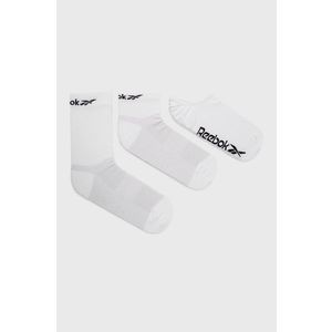 Ponožky Reebok GH0405 biela farba vyobraziť