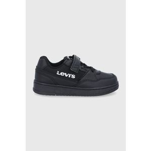 Detské topánky Levi's čierna farba vyobraziť