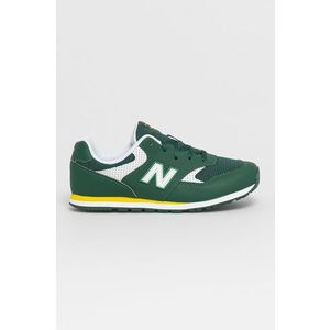 Detské topánky New Balance zelená farba vyobraziť