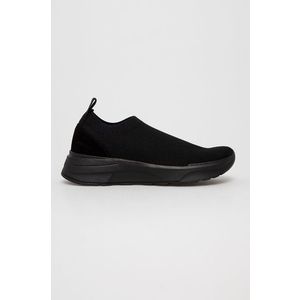 Topánky Vagabond čierna farba, na plochom podpätku vyobraziť