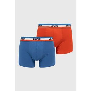 Boxerky Levi's (2-pack) pánske, červená farba vyobraziť