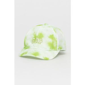 Detská čiapka GAP zelená farba, vzorovaná vyobraziť