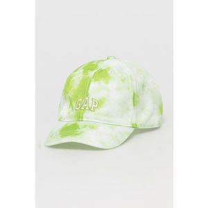 Detská čiapka GAP zelená farba, vzorovaná vyobraziť