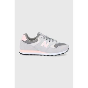 Topánky New Balance WL393VA1 šedá farba, na plochom podpätku vyobraziť