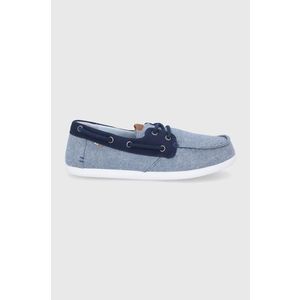 Mokasíny Toms Chambray Claremont pánske, tmavomodrá farba vyobraziť