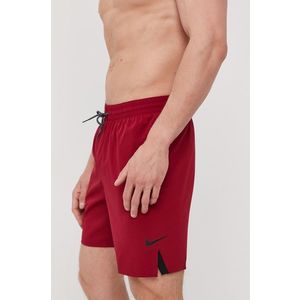 Plavkové šortky Nike červená farba vyobraziť