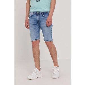 Rifľové krátke nohavice Pepe Jeans Stanley pánske vyobraziť