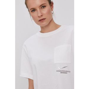 Tričko Nike Sportswear dámske, biela farba vyobraziť