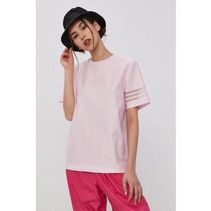 Tričko adidas Originals dámske, ružová farba vyobraziť