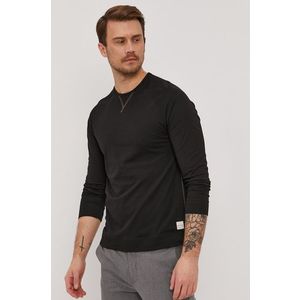 Tričko s dlhým rukávom PS Paul Smith pánske, čierna farba, jednofarebné vyobraziť