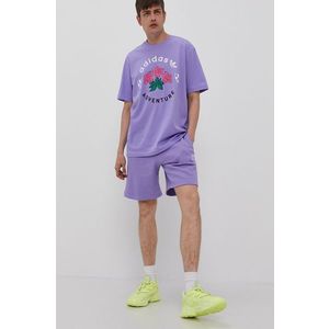 Tričko adidas Originals GN2375 pánske, fialová farba, s potlačou vyobraziť