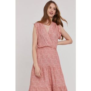Šaty Answear Lab ružová farba, maxi, áčkový strih vyobraziť