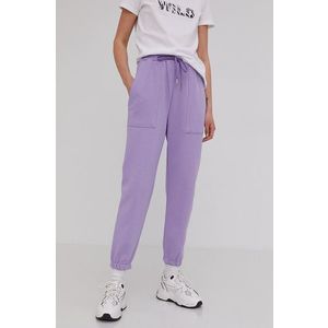Nohavice Answear Lab dámske, fialová farba, jednofarebné vyobraziť