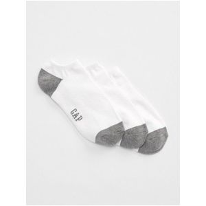 Biele pánske ponožky GAP 3-Pack vyobraziť