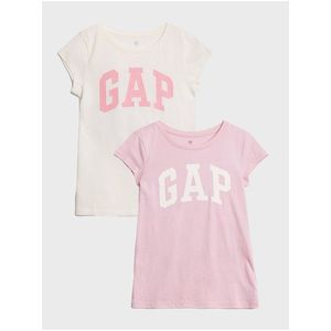 Farebné dievčenské tričko GAP Logo vyobraziť