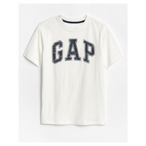 Biele chlapčenské tričko GAP Logo vyobraziť