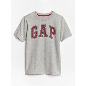 Šedé chlapčenské tričko GAP Logo vyobraziť