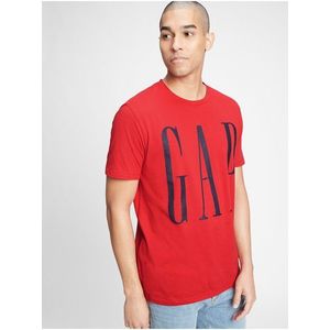 Červené pánske tričko GAP Logo vyobraziť