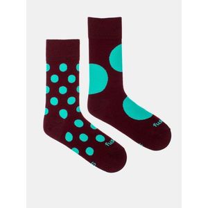 Veselé ponožky Fusakle diskoš bordó vyobraziť
