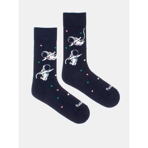 Tmavomodré vzorované ponožky Fusakle Kosmoláska vyobraziť