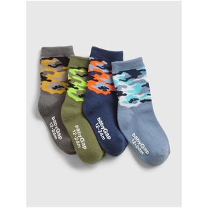 Detské ponožky camo crew socks, 4 páry Farebná vyobraziť