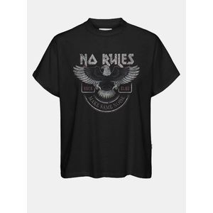 Čierne voľné tričko s potlačou Noisy May Hailey vyobraziť