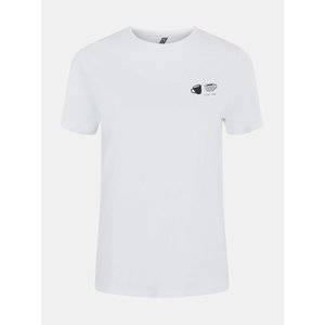 Biele tričko s potlačou Pieces Liwy vyobraziť