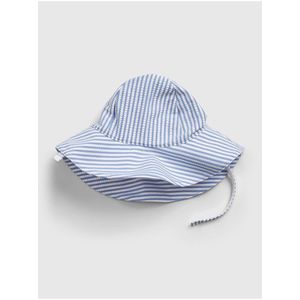 Baby klobouk recycled stripe swim hat Modrá vyobraziť