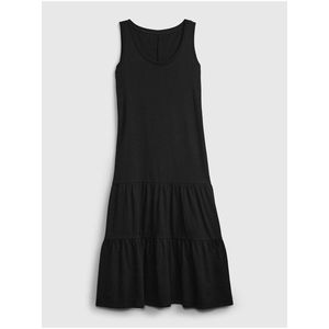 Šaty sleeveless tiered maxi dress Čierna vyobraziť